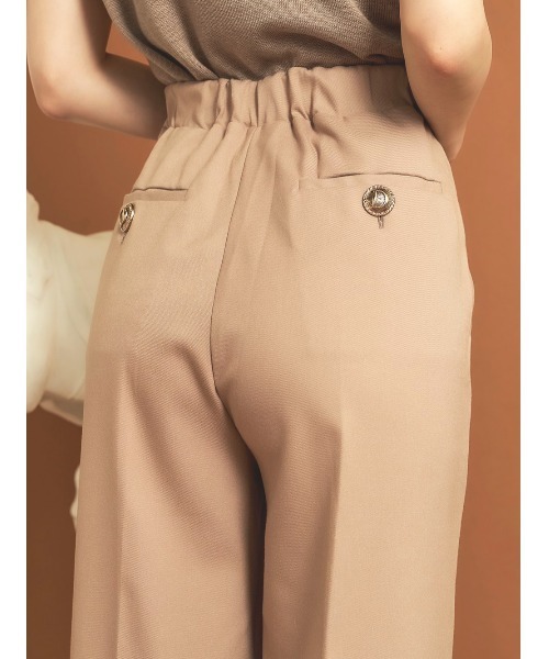Darich（ダーリッチ）の「マリンルックワイドパンツ（その他パンツ・レディース・ブラウン系その他/マスタード・S/M/XS）」の10枚目の写真
