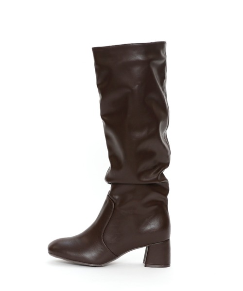 VIVIAN（ヴィヴィアン）の「スクエアトゥロングブーツ（ブーツ・レディース・ダークブラウン/キャメル/ブラック・M/S/L/LL）」の8枚目の写真