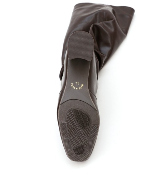 VIVIAN（ヴィヴィアン）の「スクエアトゥロングブーツ（ブーツ・レディース・ダークブラウン/キャメル/ブラック・M/S/L/LL）」の21枚目の写真