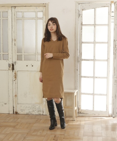VIVIAN（ヴィヴィアン）の「スクエアトゥロングブーツ（ブーツ・レディース・ダークブラウン/キャメル/ブラック・M/S/L/LL）」の4枚目の写真