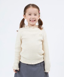 KP | KP（ケーピー）フェザーコットンハイネックニット（100-130cm）(ニット/セーター)
