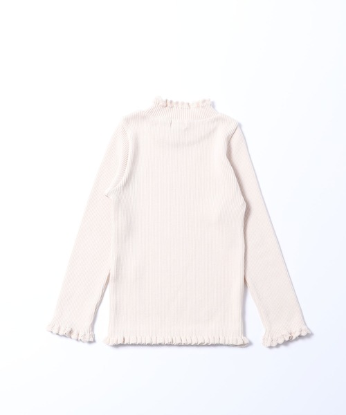 KP(ケーピー)の「フェザーコットン ハイネックニット(100-130cm)(ニット/セーター・キッズ・オフホワイト/ブラック/ピンク/スモークピンク/サックスブルー・100cm/110cm/120cm/130cm)」の6枚目の写真