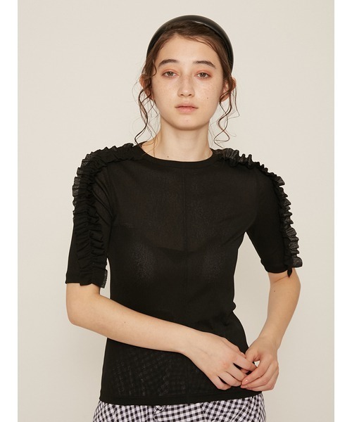 FURFUR（ファーファー）の「フリルスリーブプル（Tシャツ