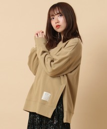 make a ray!（メイク ア レイ！）の「ビッグシルエット サイドスリット クルーネック トレーナー（スウェット・レディース）」