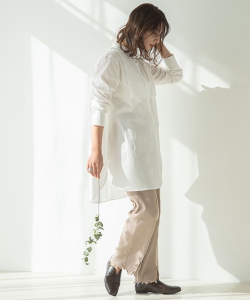 rectangle（レクタングル）の「スリットバブーシュパンプス（パンプス・レディース・ブラウン/アイボリー・SMALL/LARGE/MEDIUM）」の3枚目の写真