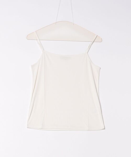 libelle more(リベル モア)の「ビスコース混光沢シアーランダムリブ+ボードレーキャミ セット(Tシャツ/カットソー・レディース・オフホワイト/ブラック/ライトベージュ/ライトピンク/シルバー・M/L)」の13枚目の写真