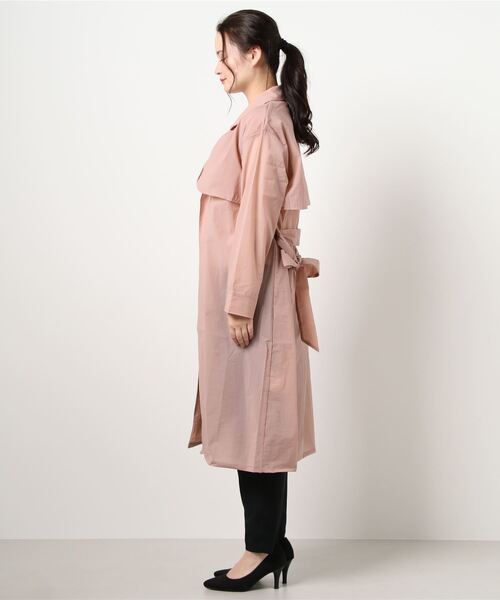 KOBE LETTUCE(コウベレタス)の「シアートレンチコート(トレンチコート・レディース・イエロー/ミント/ピンク・FREE)」の6枚目の写真