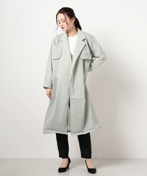 KOBE LETTUCE(コウベレタス)の「シアートレンチコート(トレンチコート・レディース・イエロー/ミント/ピンク・FREE)」の15枚目の写真