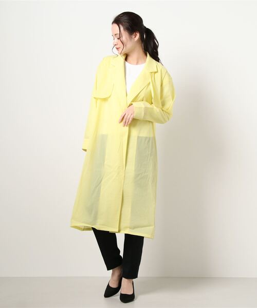 KOBE LETTUCE(コウベレタス)の「シアートレンチコート(トレンチコート・レディース・イエロー/ミント/ピンク・FREE)」の16枚目の写真