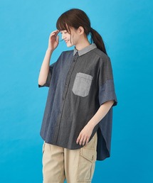 CUBE SUGAR（キューブシュガー）の「WEB限定 ギンガムチェック 半袖シャツ（シャツ/ブラウス）」
