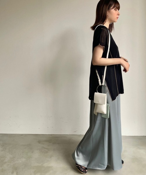 NEUNA（ヌナ）の「【自由にアレンジが可能！】モバイルケース/パスケース・定期入れ/キーケース/組み合わせヴィーガンレザーショルダーバッグ（ショルダーバッグ・レディース・ブラック/グレイッシュベージュ/ミント/マルチ・FREE）」の20枚目の写真