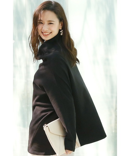 ElegChic(エレグシック)の「ボトルネックドルマントップス(Tシャツ/カットソー・レディース・グレー/ブラック/カーキ・M/4L/XL)」の13枚目の写真