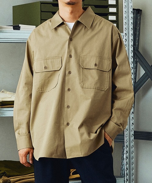 JOURNAL STANDARD relume(ジャーナルスタンダード レリューム)の「【HOUSE HOLD / ハウスホールド】 CPOシャツ(シャツ/ブラウス・メンズ・ベージュ/アイボリー/オリーブ・3/4/1/2)」の18枚目の写真