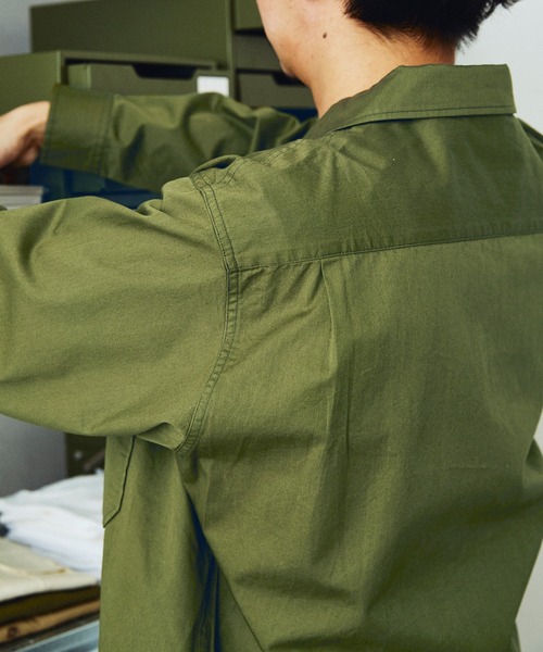 JOURNAL STANDARD relume(ジャーナルスタンダード レリューム)の「【HOUSE HOLD / ハウスホールド】 CPOシャツ(シャツ/ブラウス・メンズ・ベージュ/アイボリー/オリーブ・3/4/1/2)」の4枚目の写真