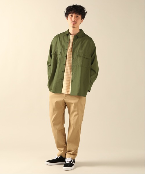 JOURNAL STANDARD relume(ジャーナルスタンダード レリューム)の「【HOUSE HOLD / ハウスホールド】 CPOシャツ(シャツ/ブラウス・メンズ・ベージュ/アイボリー/オリーブ・3/4/1/2)」の5枚目の写真