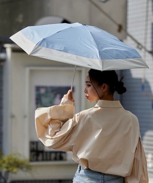Wpc.（ダブリュピーシー）の「【Wpc.】晴雨兼用完全遮光 遮光切り継ぎタイニー ミニ（折りたたみ傘・レディース・ネイビー/サックスブルー/イエロー/ブルー/グリーン/ミント/ピンク系その他/ピンク/ブラック/パープル/ブラウン/ベージュ/ピンク系その他3/ライトグレー・FREE）」の21枚目の写真