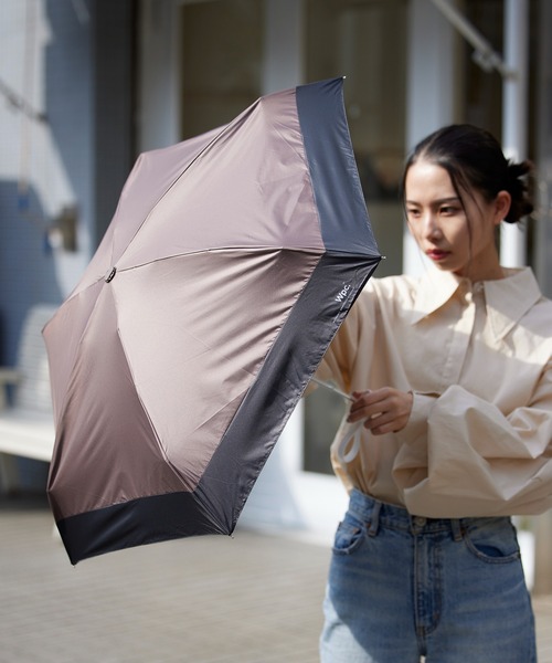 Wpc.（ダブリュピーシー）の「【Wpc.】晴雨兼用完全遮光 遮光切り継ぎタイニー ミニ（折りたたみ傘・レディース・ネイビー/サックスブルー/イエロー/ブルー/グリーン/ミント/ピンク系その他/ピンク/ブラック/パープル/ブラウン/ベージュ/ピンク系その他3/ライトグレー・FREE）」の20枚目の写真