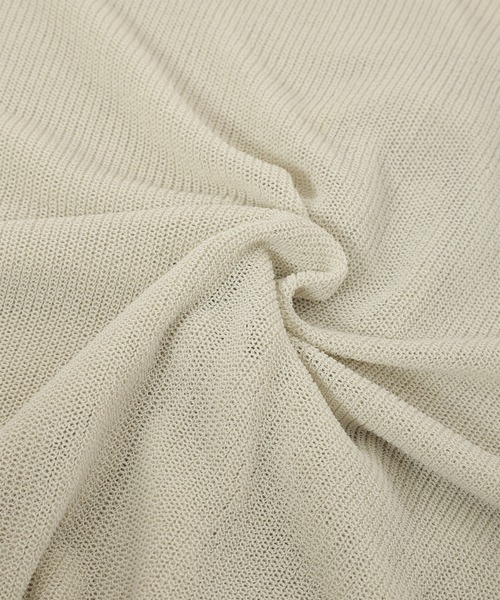 fifth（フィフス）の「シアーニット長袖カーディガン（カーディガン/ボレロ・レディース・ライム/ライトベージュ・MEDIUM）」の10枚目の写真