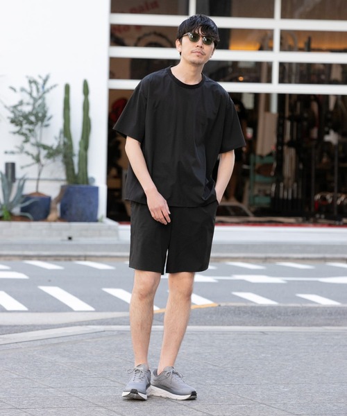 URBAN RESEARCH ROSSO MEN(アーバンリサーチロッソメン)の「メッシュ切替アクティブTシャツ(Tシャツ/カットソー・メンズ・ブラック/チャコールグレー・MEDIUM/LARGE)」の10枚目の写真