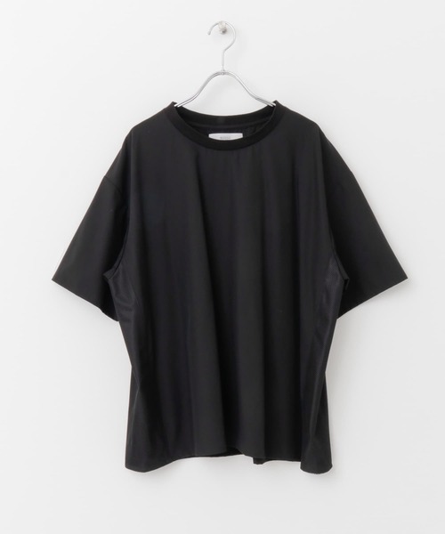 URBAN RESEARCH ROSSO MEN(アーバンリサーチロッソメン)の「メッシュ切替アクティブTシャツ(Tシャツ/カットソー・メンズ・ブラック/チャコールグレー・MEDIUM/LARGE)」の11枚目の写真