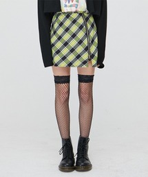 VVV | 【VVV 】チェックハイティーンミニスカート(イエロー) / CHECK HIGHTEEN MINI SKIRT_YELLOW(スカート)