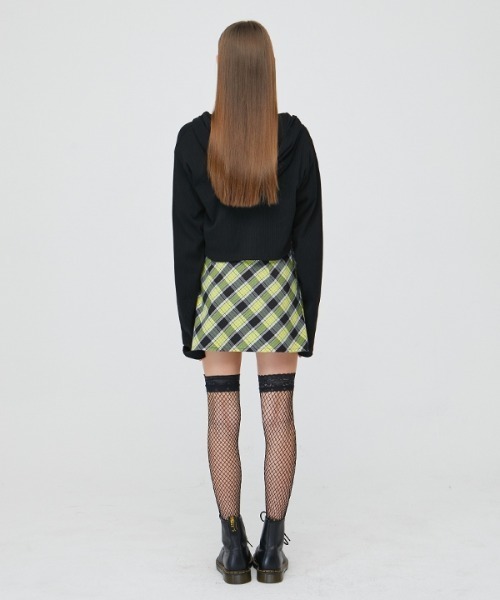 VVV（ブイブイブイ）の「【VVV 】チェックハイティーンミニスカート(イエロー) / CHECK HIGHTEEN MINI SKIRT_YELLOW（スカート・レディース・イエロー・SMALL/MEDIUM）」の3枚目の写真