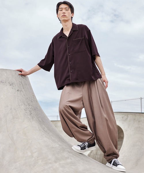 act'm（アクトム）の「ゴールドサテン パインピング オーバーサイズ