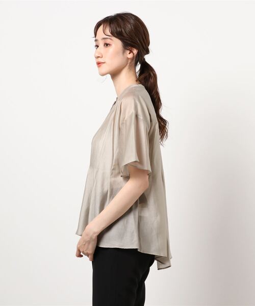 ライチ（ライチ）の「vingtrois/252-24204（シャツ/ブラウス・レディース・ブラウン/グレー/マスタード・FREE）」の9枚目の写真