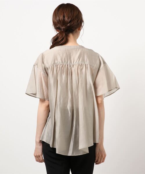 ライチ（ライチ）の「vingtrois/252-24204（シャツ/ブラウス・レディース・ブラウン/グレー/マスタード・FREE）」の6枚目の写真