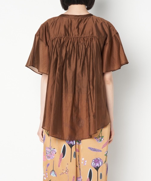 ライチ（ライチ）の「vingtrois/252-24204（シャツ/ブラウス・レディース・ブラウン/グレー/マスタード・FREE）」の10枚目の写真