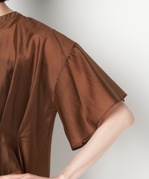 ライチ（ライチ）の「vingtrois/252-24204（シャツ/ブラウス・レディース・ブラウン/グレー/マスタード・FREE）」の4枚目の写真