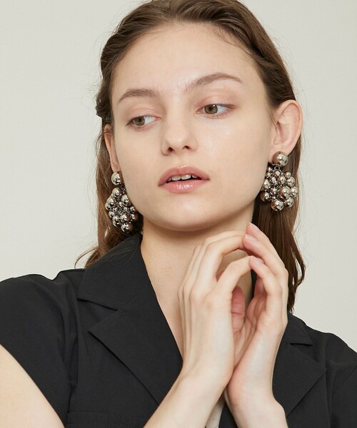 TOGA PULLA（トーガ　プルラ）の「ビーズイヤリング TP12-AK253（ネックレス・レディース・シルバー/ブラック・FREE）」の9枚目の写真