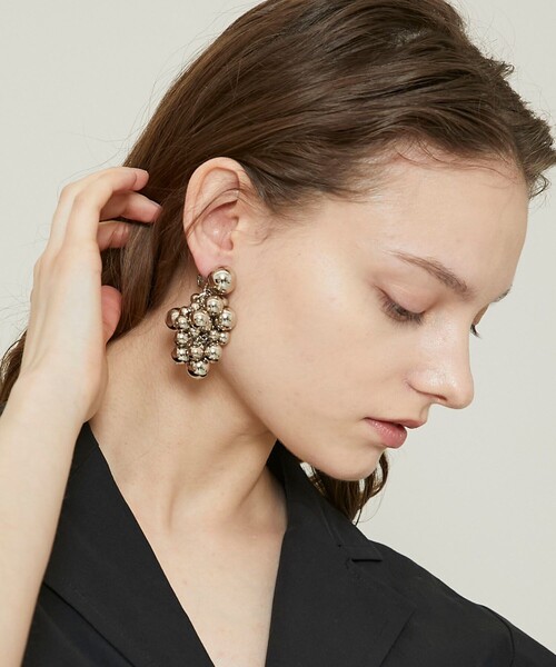 TOGA PULLA（トーガ　プルラ）の「ビーズイヤリング TP12-AK253（ネックレス・レディース・シルバー/ブラック・FREE）」の8枚目の写真