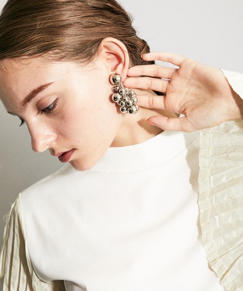 TOGA PULLA（トーガ　プルラ）の「ビーズイヤリング TP12-AK253（ネックレス・レディース・シルバー/ブラック・FREE）」の17枚目の写真