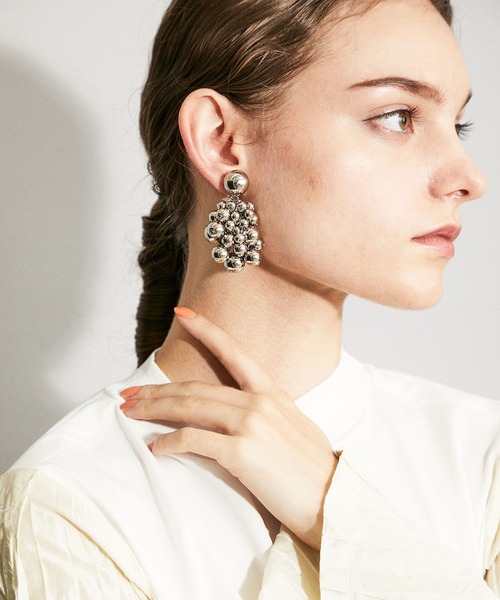 TOGA PULLA（トーガ　プルラ）の「ビーズイヤリング TP12-AK253（ネックレス・レディース・シルバー/ブラック・FREE）」の18枚目の写真