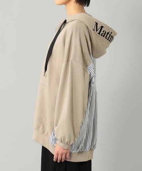 GRACE CONTINENTAL(グレースコンチネンタル)の「【LIFE STYLE WEAR】ドルマン裏毛パーカー(パーカー・レディース・ベージュ/グレー・36)」の4枚目の写真