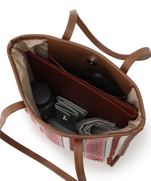 DRESKIP(ドレスキップ)の「◆サイドかがりトート(トートバッグ・レディース・ブラック系2/イエロー系2/レッド系4・00)」の7枚目の写真