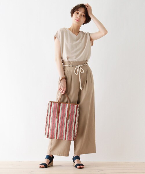 DRESKIP(ドレスキップ)の「◆サイドかがりトート(トートバッグ・レディース・ブラック系2/イエロー系2/レッド系4・00)」の6枚目の写真