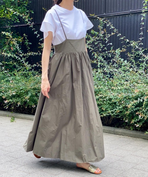 ottilie(オティーリエ)の「袖チュールTシャツ(Tシャツ/カットソー・レディース・チャコールグレー/ブラック/オフホワイト/ミント・FREE)」の22枚目の写真