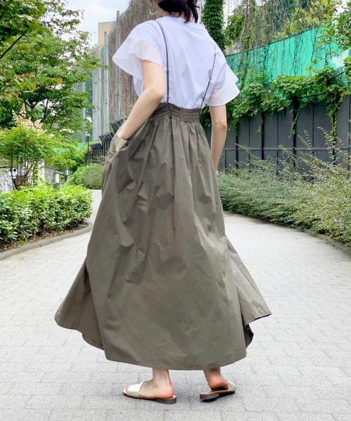 ottilie(オティーリエ)の「袖チュールTシャツ(Tシャツ/カットソー・レディース・チャコールグレー/ブラック/オフホワイト/ミント・FREE)」の21枚目の写真