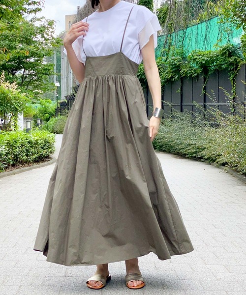 ottilie(オティーリエ)の「袖チュールTシャツ(Tシャツ/カットソー・レディース・チャコールグレー/ブラック/オフホワイト/ミント・FREE)」の19枚目の写真