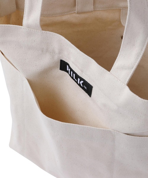 MILKFED.（ミルクフェド）の「2WAY SHOULDER BAG MINI　/ロゴ　ショルダーバッグ/キャンバストートバッグ（ショルダーバッグ・レディース・ホワイト/ブラック/ベージュ/ライトピンク・ONE SIZE）」の19枚目の写真