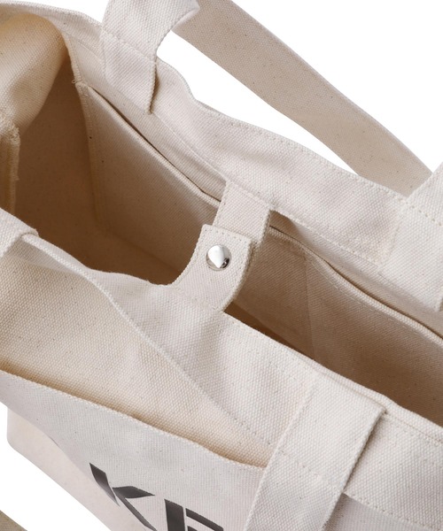 MILKFED.（ミルクフェド）の「2WAY SHOULDER BAG MINI　/ロゴ　ショルダーバッグ/キャンバストートバッグ（ショルダーバッグ・レディース・ホワイト/ブラック/ベージュ/ライトピンク・ONE SIZE）」の9枚目の写真