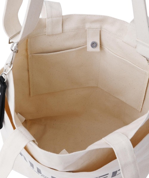 MILKFED.（ミルクフェド）の「2WAY SHOULDER BAG MINI　/ロゴ　ショルダーバッグ/キャンバストートバッグ（ショルダーバッグ・レディース・ホワイト/ブラック/ベージュ/ライトピンク・ONE SIZE）」の17枚目の写真