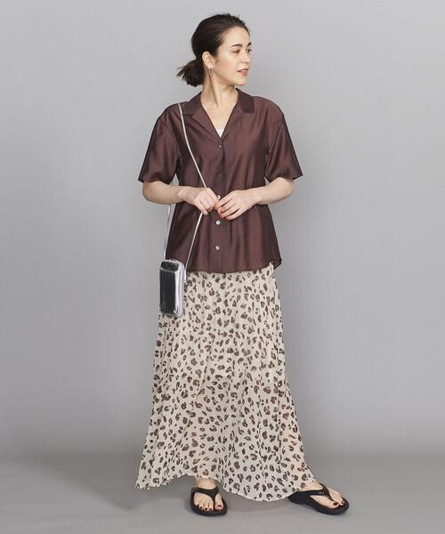 BEAUTY&YOUTH UNITED ARROWS（ビューティーアンドユースユナイテッドアローズ）の「BY レオパードプリントマキシスカート -ウォッシャブル-（スカート・レディース・ベージュ/オフホワイト・FREE）」の10枚目の写真