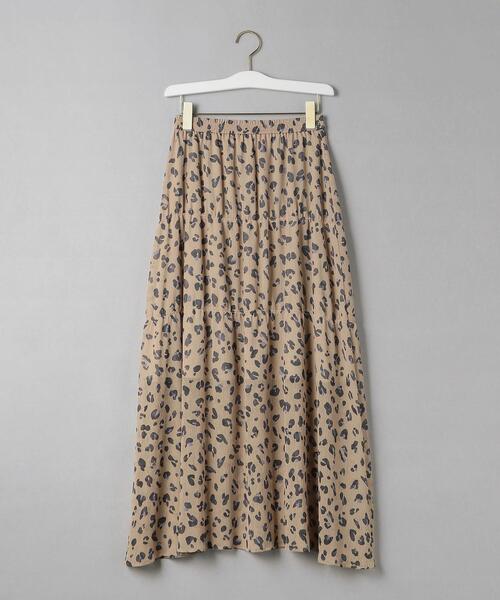 BEAUTY&YOUTH UNITED ARROWS（ビューティーアンドユースユナイテッドアローズ）の「BY レオパードプリントマキシスカート -ウォッシャブル-（スカート・レディース・ベージュ/オフホワイト・FREE）」の11枚目の写真