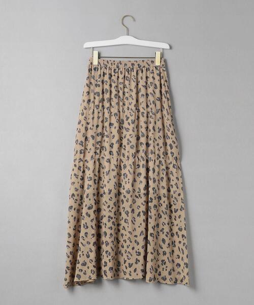 BEAUTY&YOUTH UNITED ARROWS（ビューティーアンドユースユナイテッドアローズ）の「BY レオパードプリントマキシスカート -ウォッシャブル-（スカート・レディース・ベージュ/オフホワイト・FREE）」の12枚目の写真