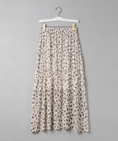 BEAUTY&YOUTH UNITED ARROWS（ビューティーアンドユースユナイテッドアローズ）の「BY レオパードプリントマキシスカート -ウォッシャブル-（スカート・レディース・ベージュ/オフホワイト・FREE）」の17枚目の写真