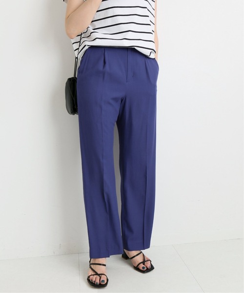 IENA（イエナ）の「エコフィルビエラパンツ◆（スラックス・レディース・グレー/レッド/ブルー・34/38/36）」の3枚目の写真