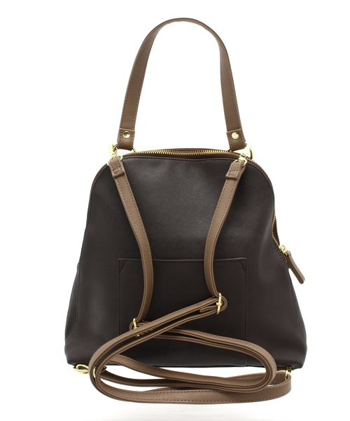 PAPILLONNER（パピヨネ）の「3-カラーリュック（バックパック/リュック・レディース・ブラック/ダークブラウン・FREE）」の11枚目の写真